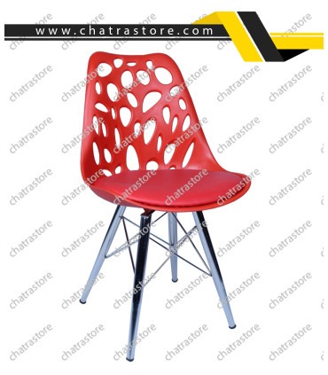 صندلی فست فود و رستوران - قرمز