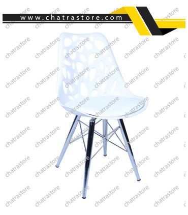 صندلی رستوران و کافه شیک- سفید