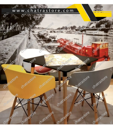 صندلی رستورانی برند H&M مدل درسا پایه ایفلی