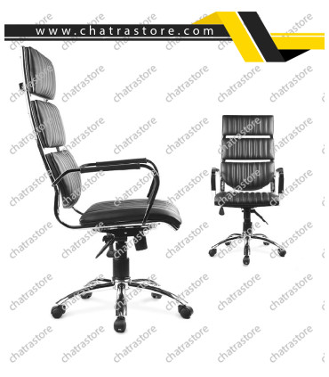 صندلی مدیریتی دسته و پایه کروم مدل H900