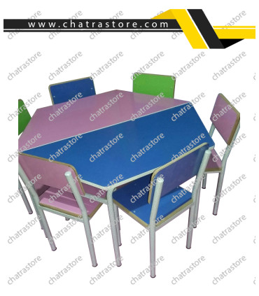 میز شش ضلعی کودک برندNOVA