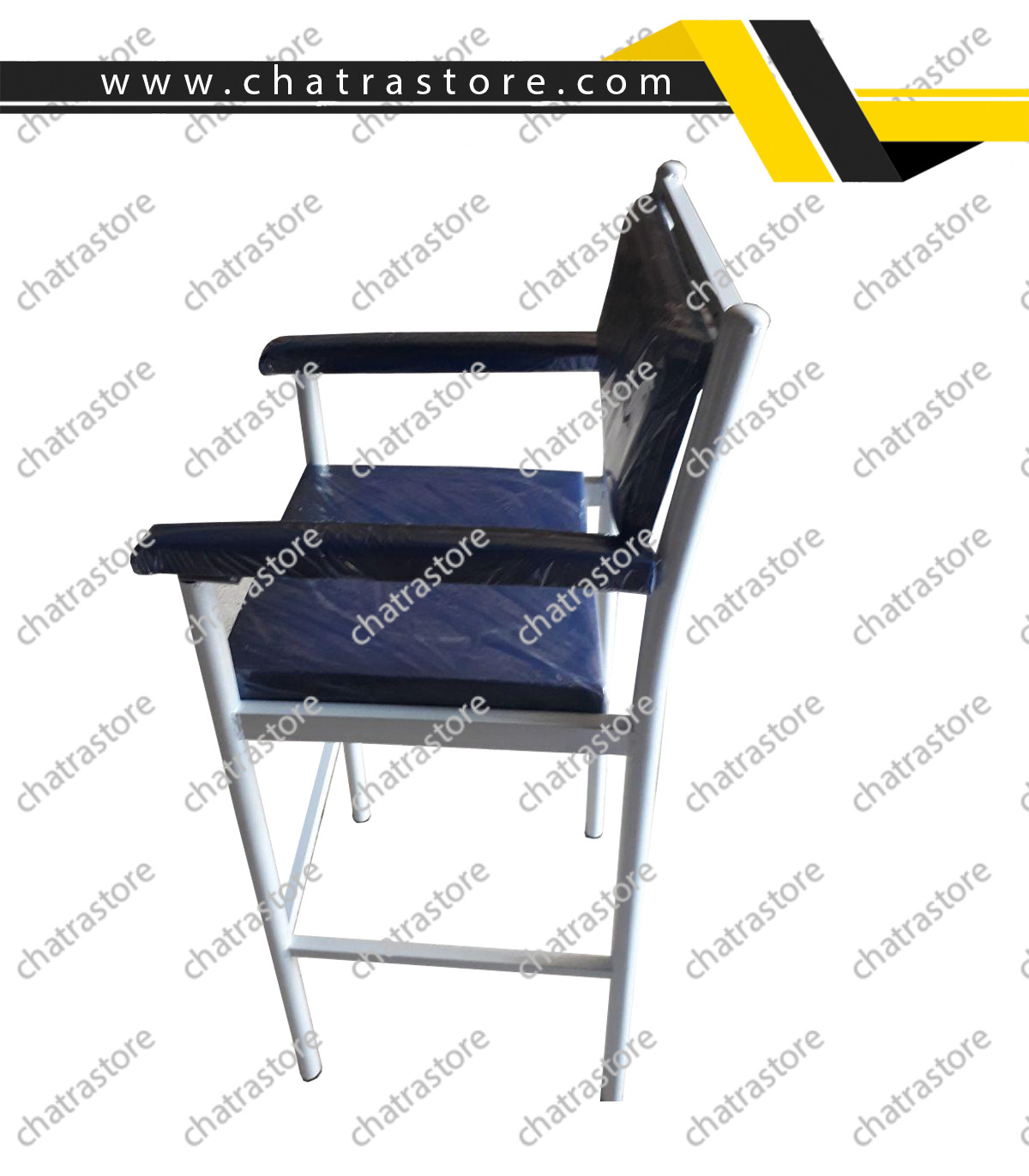 صندلی معلم پایه بلند دسته دار