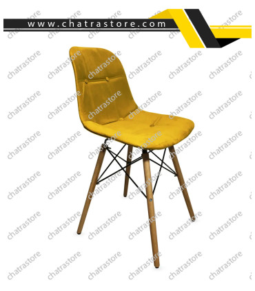 صندلی رستورانی برند H&M مدل آریو پایه ایفلی + روکش پارچه