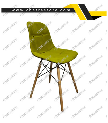 صندلی رستورانی برند H&M مدل آریو پایه ایفلی + روکش پارچه