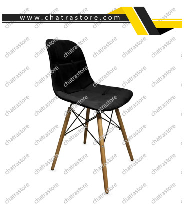 صندلی رستورانی برند H&M مدل آریو پایه ایفلی + روکش پارچه