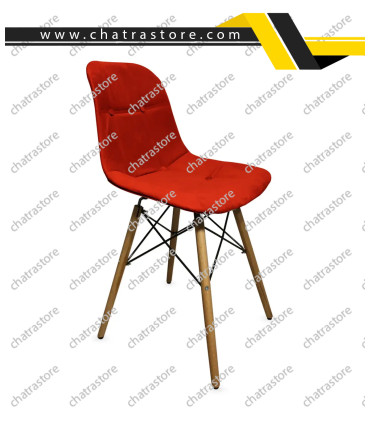 صندلی رستورانی برند H&M مدل آریو پایه ایفلی + روکش پارچه