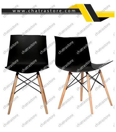 صندلی رستورانی برند H&M مدل صدف پایه ایفلی