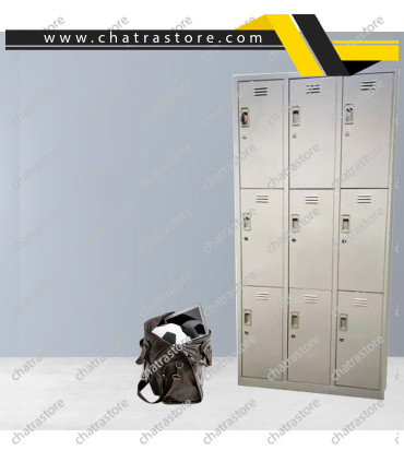 کمد جا لباسی فلزی مدل 9 درب روی هم برند NOVA