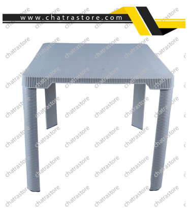 میز حصیری پایه حصیری مربع  قطر 80 برند H&M