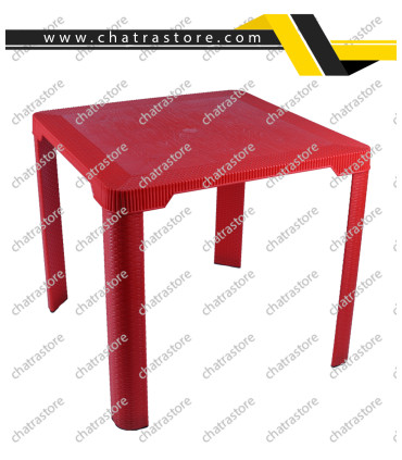 میز حصیری پایه حصیری مربع  قطر 80 برند H&M