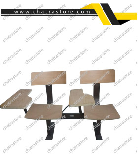 صندلی دسته دار تحصیلی چهار نفره برند NOVA مدل آنیا پلاس