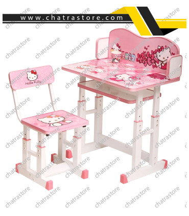 میز و صندلی تحریر کودک طرح کیتی(پیچی)