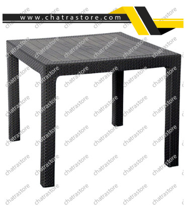 میز پلاستیکی مستطیل حصیربافت برند ناصر پلاستیک کد 323