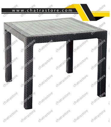 میز پلاستیکی مستطیل حصیربافت برند ناصر پلاستیک کد 323