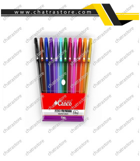 خودکار CANCO مدل فینو نوک 1 - پک 12رنگ