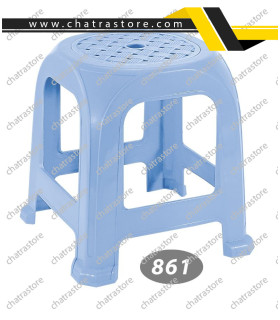 چهارپایه پلاستیکی حصیری متوسط ناصر مدل پافیلی کد861(6تایی)