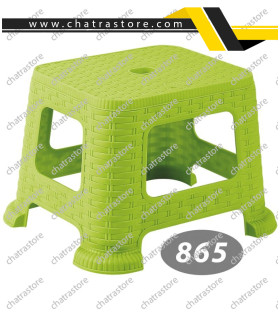 چهارپایه پلاستیکی کوتاه ناصر مدل حصیری کد865(6تایی)