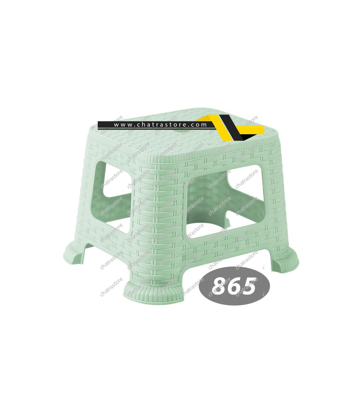 چهارپایه پلاستیکی کوتاه ناصر مدل حصیری کد865(12عددی)