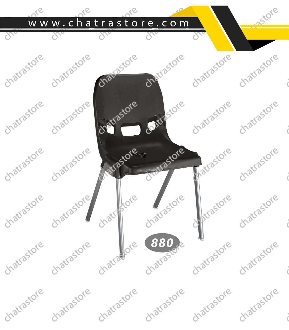 صندلی پلاستیکی ناصر - پایه فلزی کد880(6عددی)