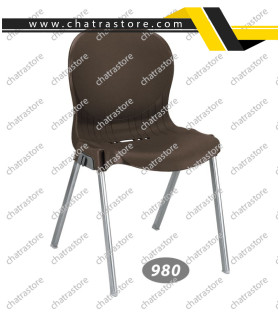 صندلی پلاستیکی ناصر - پایه فلزی کد980(بسته 6تایی)