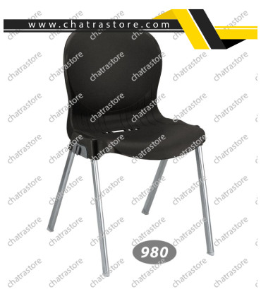 صندلی پلاستیکی ناصر - پایه فلزی کد980(بسته 6تایی)