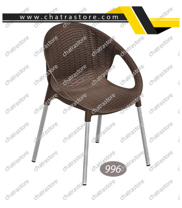 صندلی پلاستیکی دسته دار ناصر مدل صدف کد 996(6تایی)