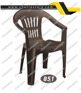 صندلی پلاستیکی دسته دار ناصر مدل کمربنددار کد 851(6تایی)