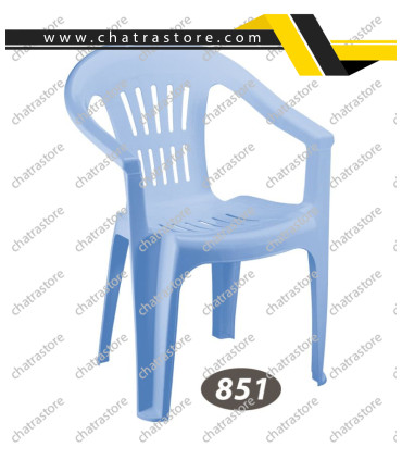 صندلی پلاستیکی دسته دار ناصر مدل کمربنددار کد 851(6تایی)