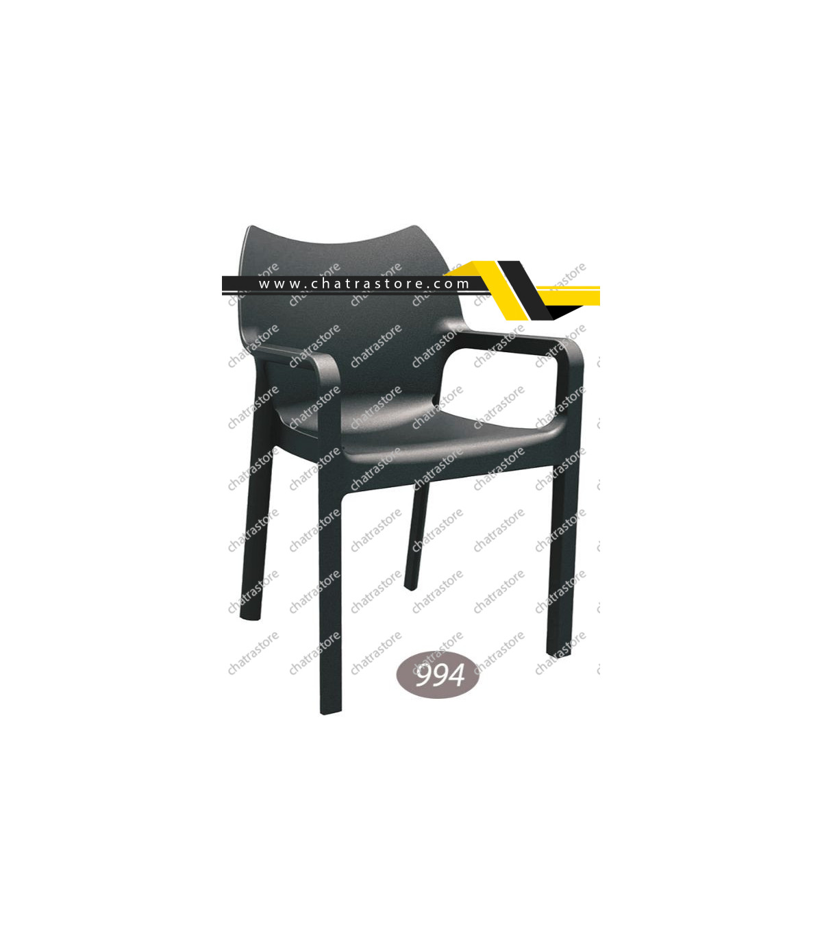 صندلی پلاستیکی دسته دار ناصر مدل مدرن کد994(6تایی)