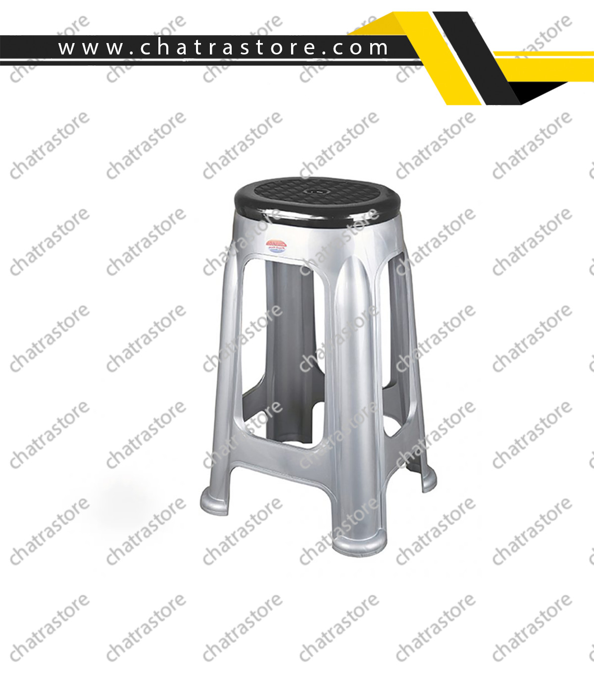 چهارپایه بلند دورنگ ناصر کد1417(بسته 6تایی)