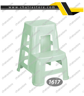 چهارپایه پلاستیکی بلند دوپله ناصر کد 1617