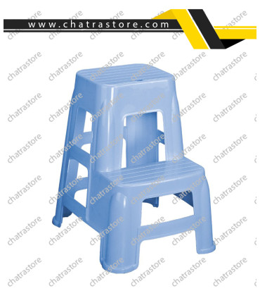 چهارپایه پلاستیکی بلند دوپله ناصر کد 1617