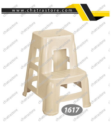 چهارپایه پلاستیکی بلند دوپله ناصر کد 1617