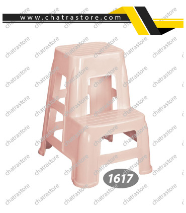 چهارپایه پلاستیکی بلند دوپله ناصر کد 1617