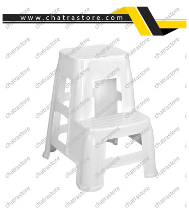 چهارپایه پلاستیکی بلند دوپله ناصر کد 1617(بسته6تایی)