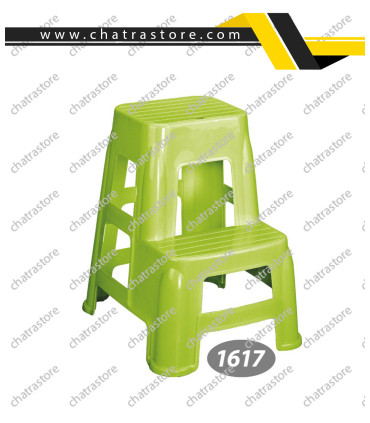 چهارپایه پلاستیکی بلند دوپله ناصر کد 1617(بسته6تایی)