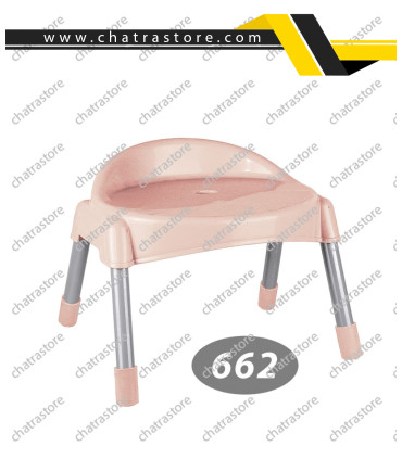 چهارپایه پشتی دار پایه فلزی کوتاه ناصر کد662(بسته6تایی)