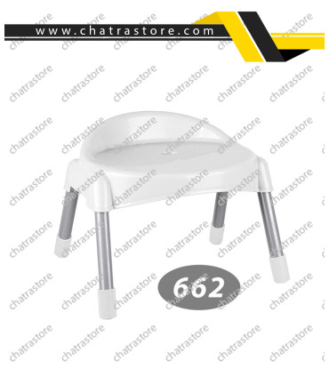 چهارپایه پشتی دار پایه فلزی کوتاه ناصر کد662(بسته6تایی)