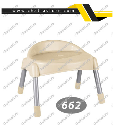 چهارپایه پشتی دار پایه فلزی کوتاه ناصر کد662(بسته6تایی)