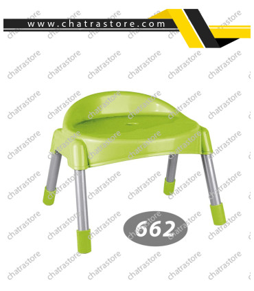 چهارپایه پشتی دار پایه فلزی کوتاه ناصر کد662(بسته6تایی)