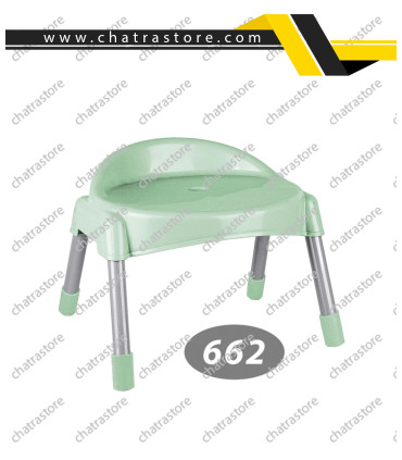 چهارپایه پشتی دار پایه فلزی کوتاه ناصر کد662(بسته6تایی)