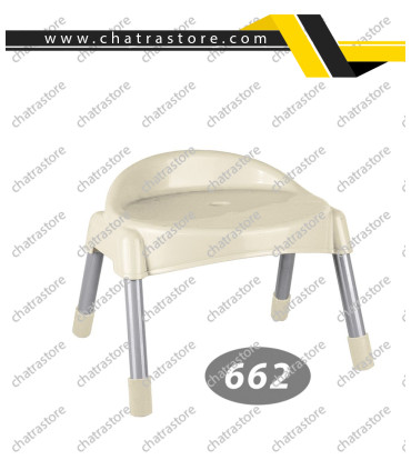 چهارپایه پشتی دار پایه فلزی کوتاه ناصر کد662(بسته6تایی)
