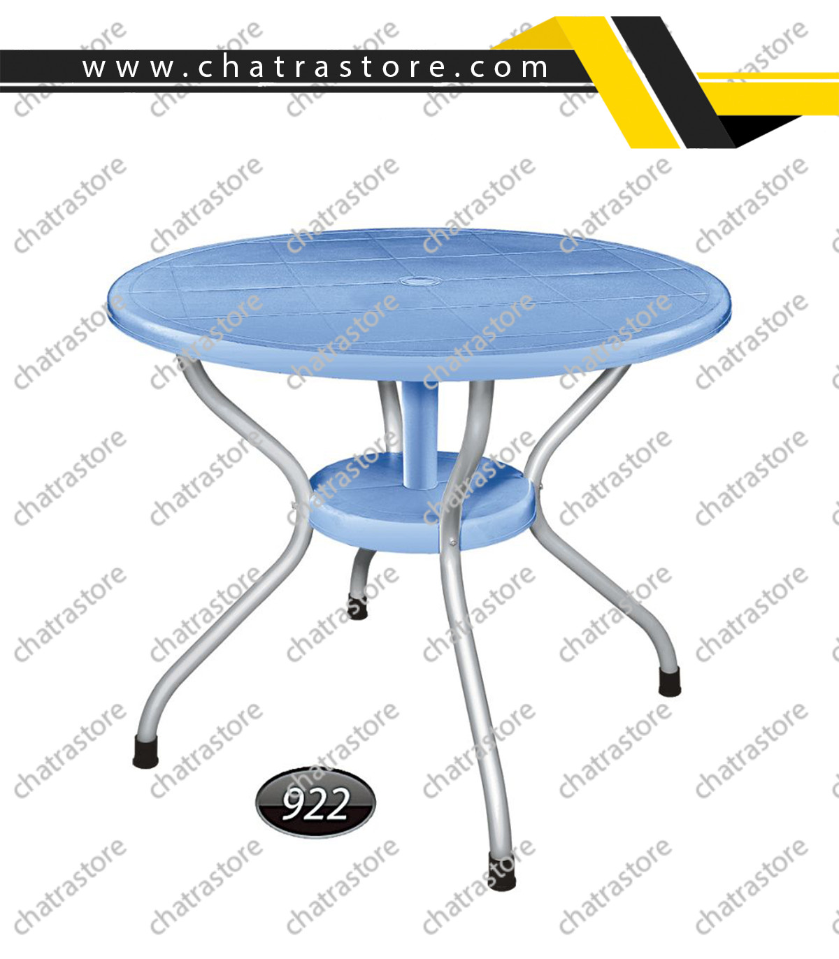 میز گرد پایه فلزی برند ناصر پلاستیک کد 922