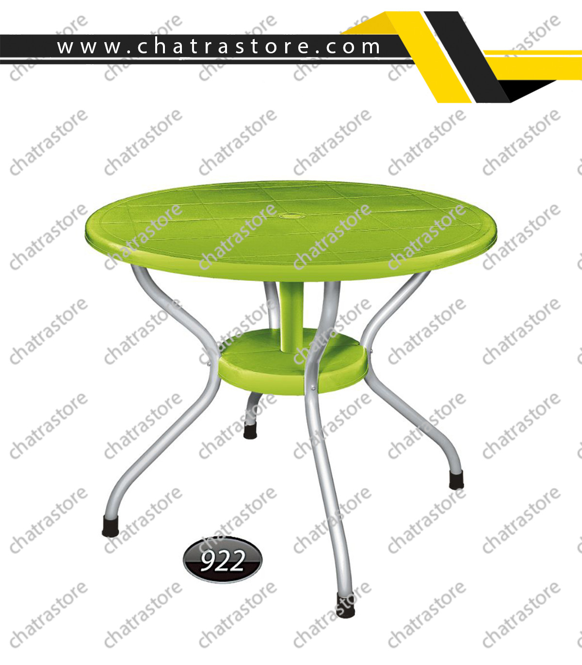 میز گرد پایه فلزی برند ناصر پلاستیک کد 922