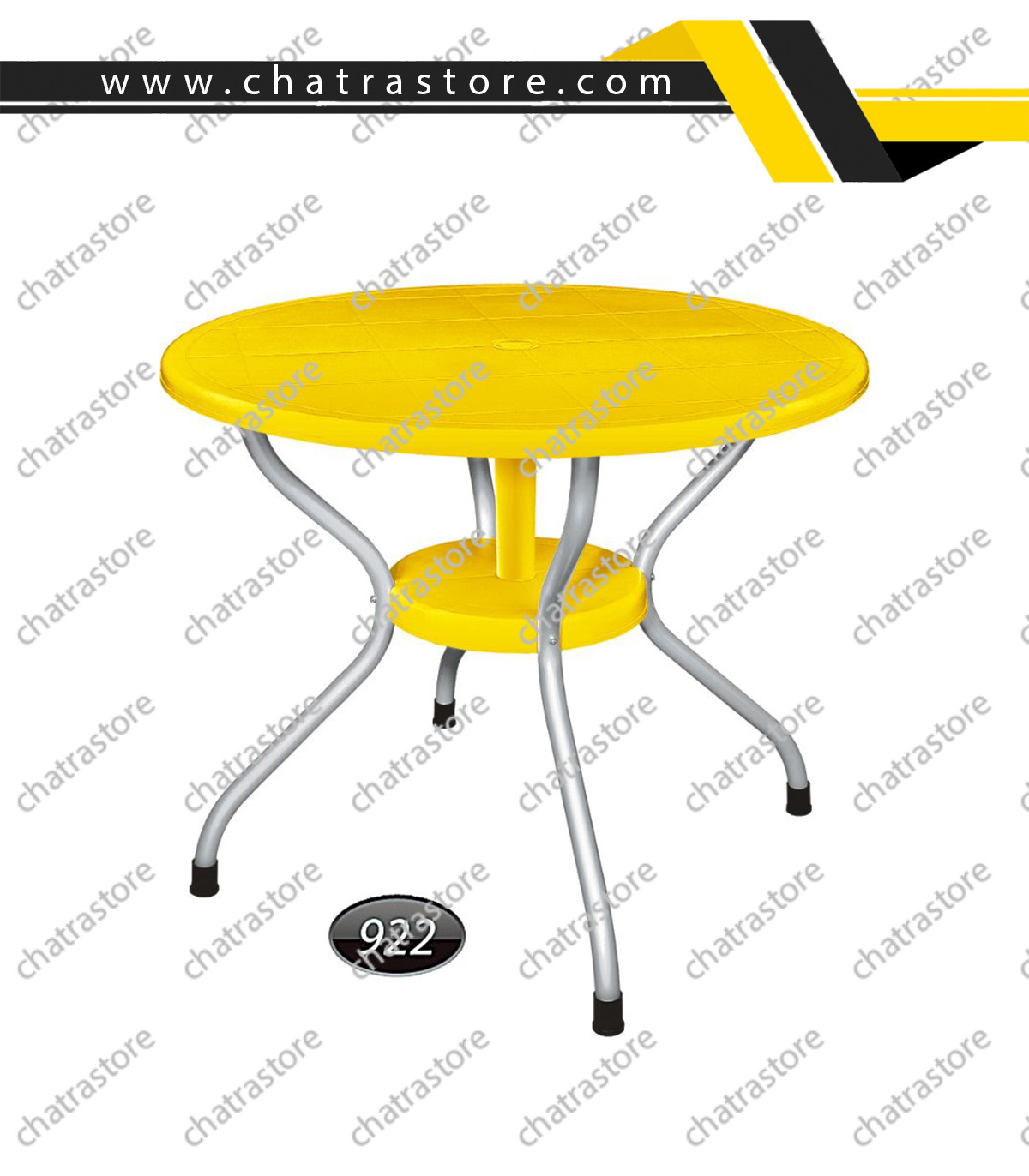 میز گرد پایه فلزی برند ناصر پلاستیک کد 922