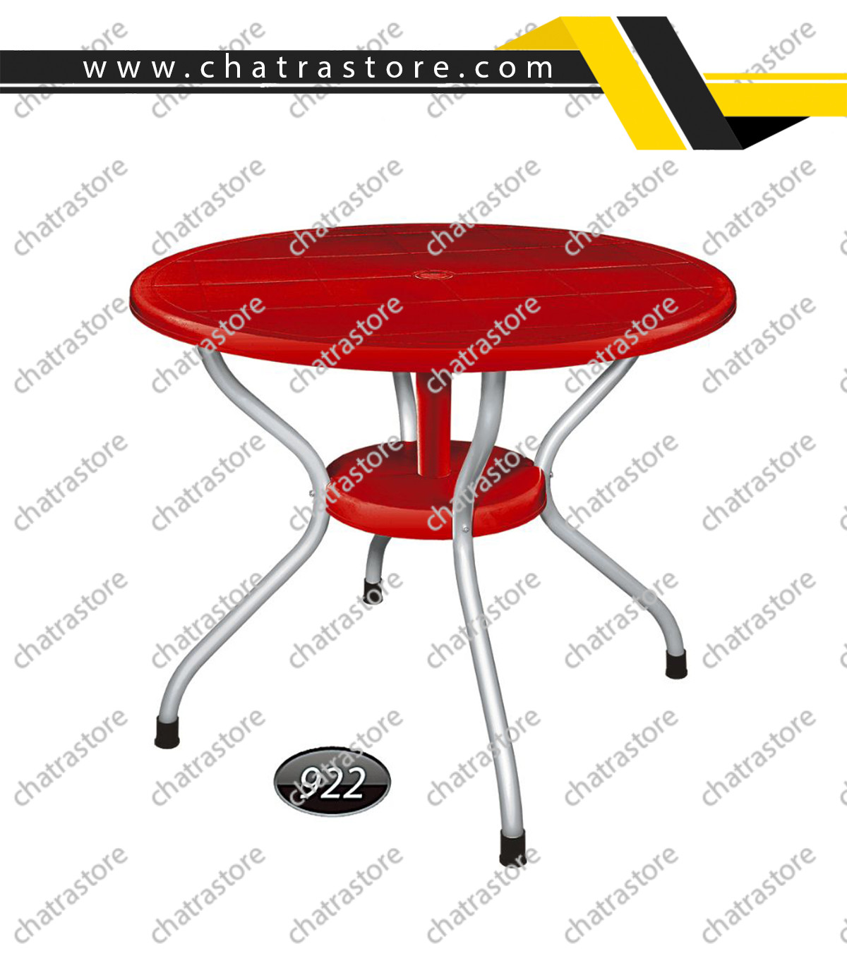 میز گرد پایه فلزی برند ناصر پلاستیک کد 922