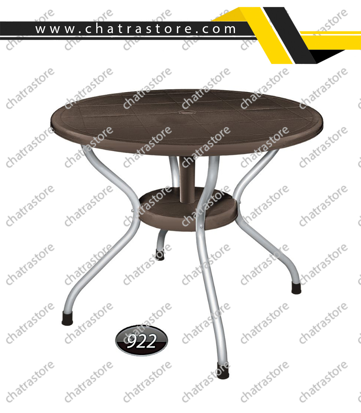 میز گرد پایه فلزی برند ناصر پلاستیک کد 922