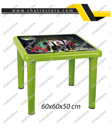 میزپلاستیکی کودک طرحدار ناصر کد928(بسته 6عددی)