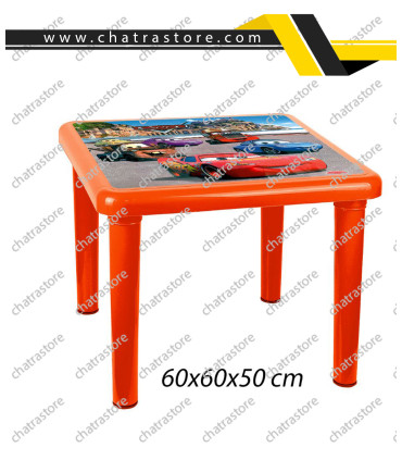 میزپلاستیکی کودک طرحدار ناصر کد928(بسته 6عددی)