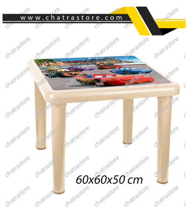 میزپلاستیکی کودک طرحدار ناصر کد928(بسته 6عددی)